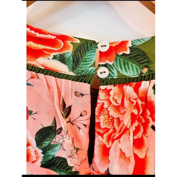 🌺 FARM Rio for Anthropologie Floral Ruffle Dress- Size Small - Picture 9 of 9